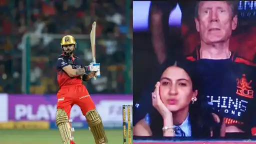 Anushka Sharma's shocking reaction after Virat Kohli misses fifty