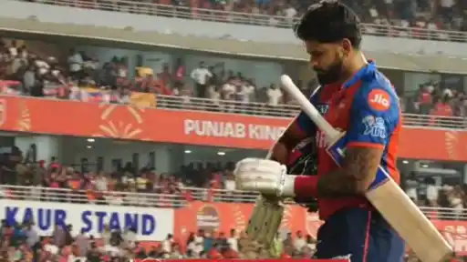 Shreyas Iyer dismissed on five runs
