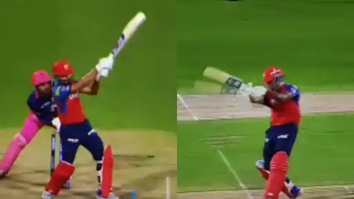 Shreyas Iyer slams six vs RR