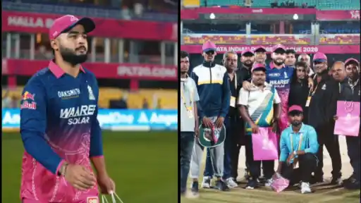 Riyan Parag leads heartfelt tribute to ground staff