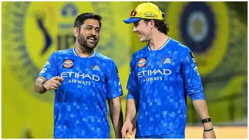 MS Dhoni and Dewald Brevis CSK, IPL