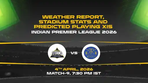 IPL 2026, Match 9: GT vs RR