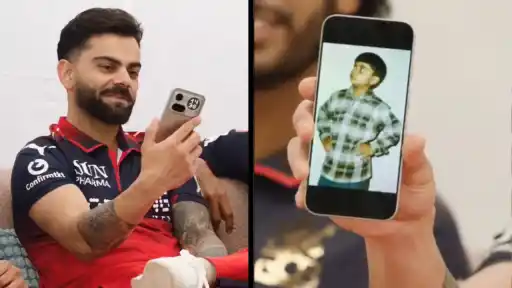 Kohli left in splits after seeing old childhood photos