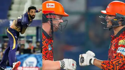 Abhishek Sharma smashes Varun Chakravarthy for 25 runs in an over