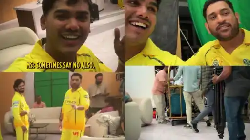 MS Dhoni appears in Ayush Mhatre’s vlog