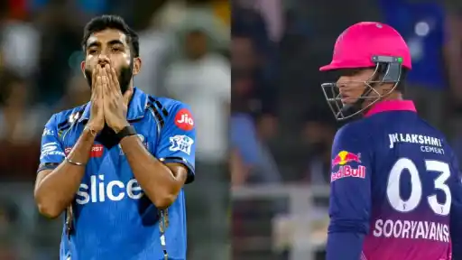 Vaibhav Sooryavanshi smashes Jasprit Bumrah for first-ball six