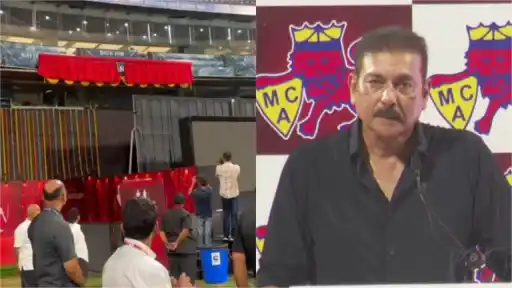 Ravi Shastri Stand unveiled