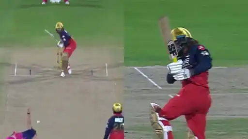 Rajat Patidar pulls Nandre Burger for massive six