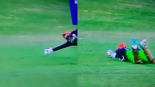 Jitesh Sharma's one-handed superb catch dismisses Sameer Rizvi