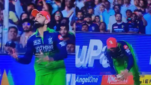 Virat Kohli's excellent diving catch