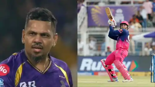 Vaibhav Sooryavanshi smashes Sunil Narine for second-ball six 