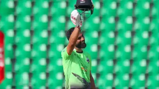 Fakhar Zaman brings up 50-ball century