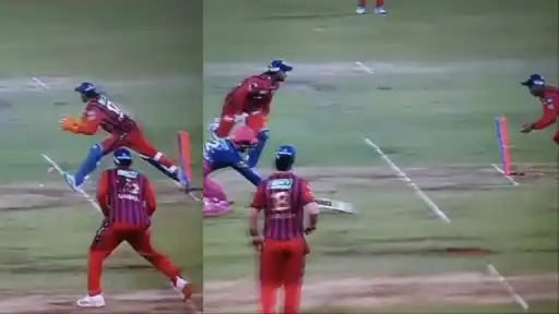 Rishabh Pant fumbles run-out chance