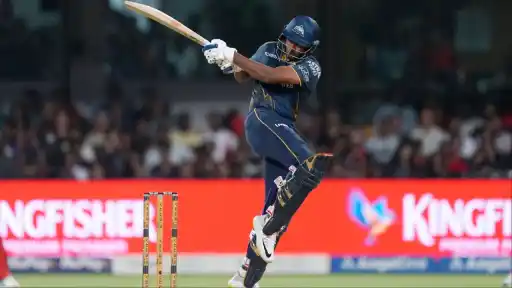 Sai Sudharsan brings up 33-ball half-century