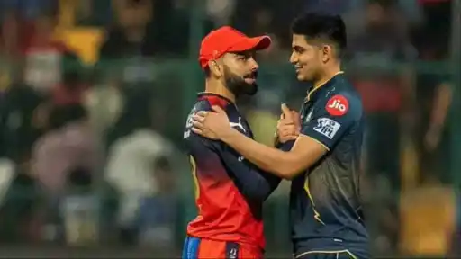 Virat Kohli engaged in banter with Shubman Gill