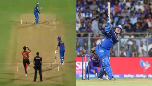 Ryan Rickelton smashes Praful Hinge for towering six
