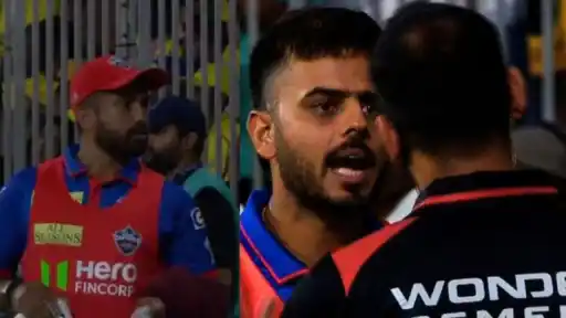 Nitish Rana Umpire Fight