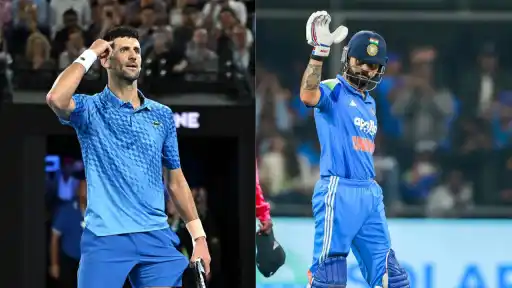 Novak Djokovic and Virat Kohli