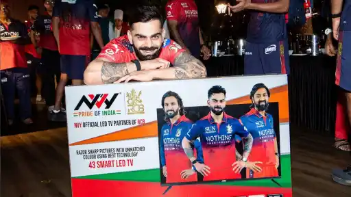 RCB gifted Virat Kohli a 43-inch LED TV after his match-winning 81