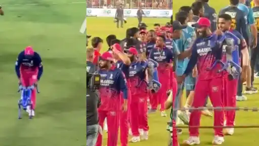 Ravindra Jadeja lifts IPL robot dog Champak on his shoulder