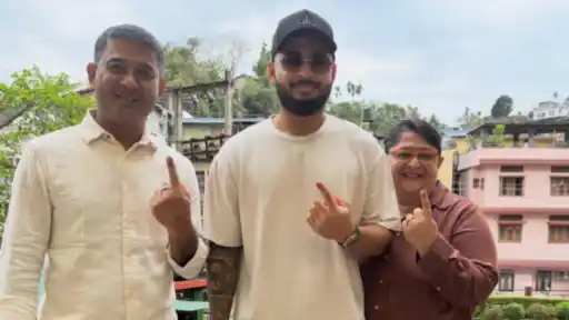 Riyan Parag shares a family photo after voting