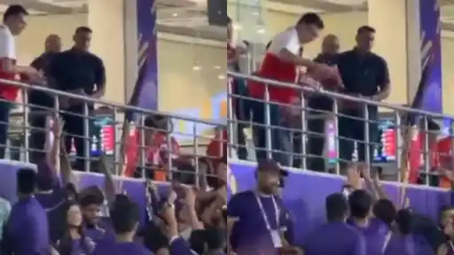 Sanjiv Goenka distributed LSG jerseys to KKR fans