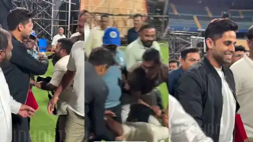 Suryakumar Yadav helped a cameraman