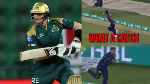 Rilee Rossouw and Hasan Nawaz takes stunning catch to dismiss steven smith in PSL 2026