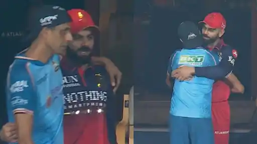 Virat Kohli and Ashish Nehra shared a warm hug in the dressing room