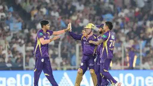 KKR players during match, team failed to win first 6 matches in IPL 2026