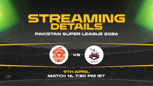 Lahore Qalandars vs Islamabad United Live Streaming