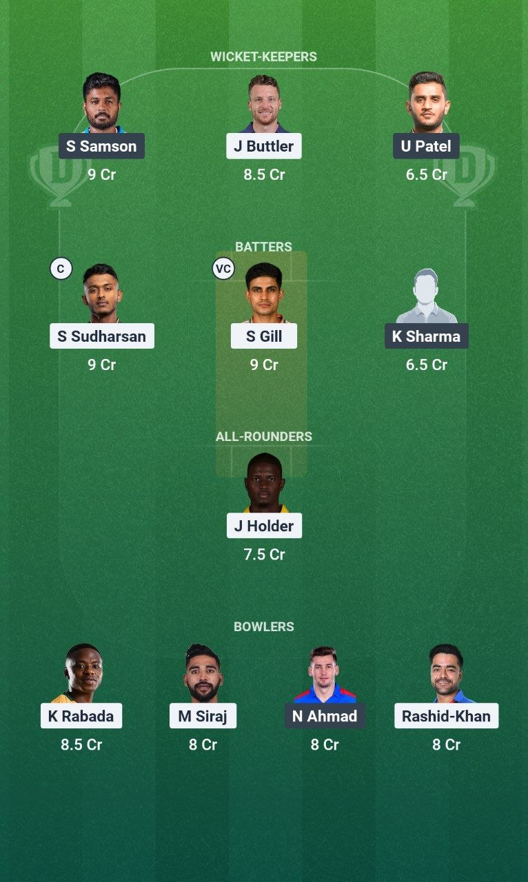 GT vs CSK Match 66 Dream11 Team