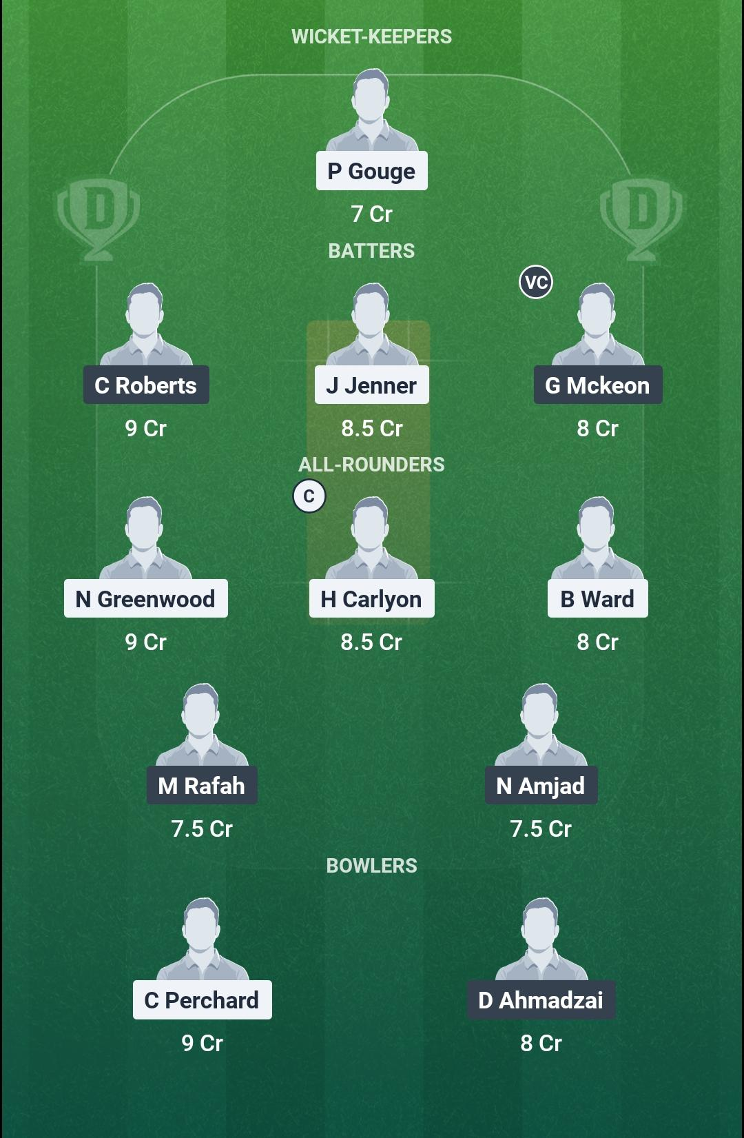 JER vs FRA 05th Match Dream11 Team