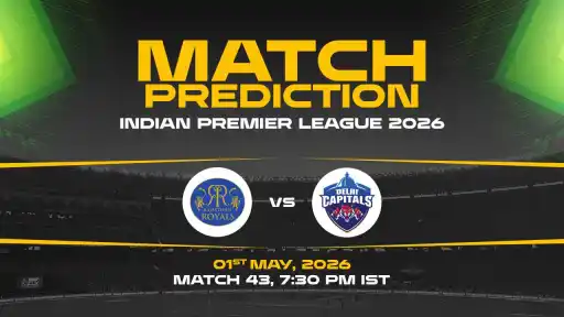 RR vs DC today match prediction IPL 2026