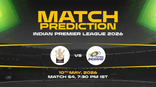 RCB vs MI Match Prediction IPL 2026 Match 54 — RCB Favourites Expert Prediction & Toss Tip