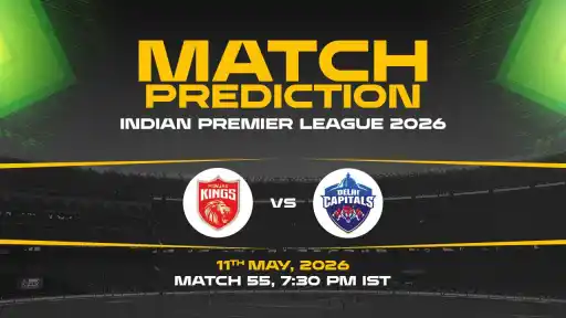 PBKS vs DC Match Prediction IPL 2026 Match 55 — PBKS Favourites Expert Prediction & Toss Tip