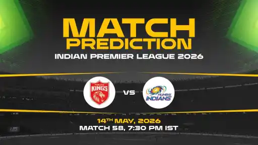 PBKS vs MI Match Prediction IPL 2026 Match 58 — PBKS Favourites Expert Prediction & Toss Tip