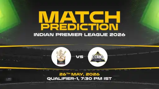 RCB vs GT Match Prediction IPL 2026 Qualifier 1 — RCB Favourites Expert Prediction & Toss Tip