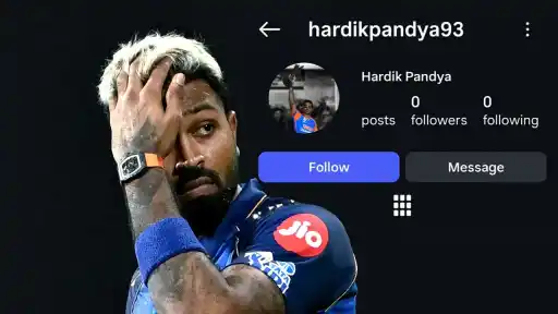Hardik Pandya Instagram deleted