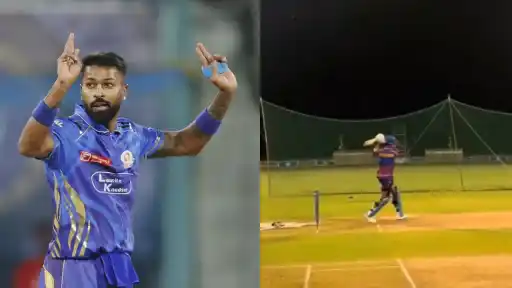 Hardik Pandya batting in late-night nets session ahead of PBKS vs MI IPL 2026 — MI yet to confirm his availability in Dharamsala