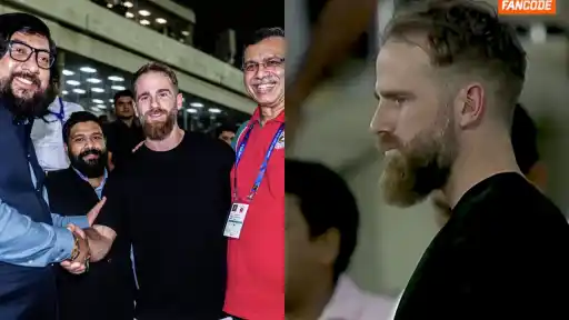 Kane Williamson and LSG owner Sanjiv Goenka watching the Mohun Bagan vs East Bengal ISL 2026 title decider at Salt Lake Stadium, Kolkata