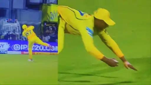 Sarfaraz Khan's superb catch removes Naman Dhir