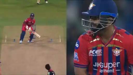 Rishabh Pant reverse sweeps Rasikh Salam for massive six