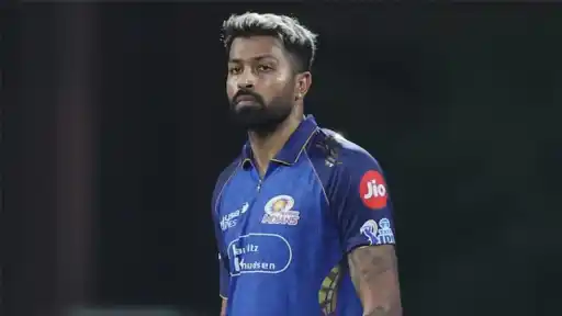 Hardik Pandya's social media profile showing he has unfollowed Mumbai Indians during the RCB vs MI IPL 2026 match