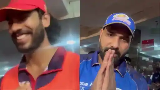 Rohit Sharma sends a sweet message to Venkatesh Iyer's friend via video call after RCB vs MI IPL 2026 clash goes viral