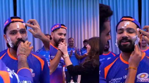 Mumbai Indians celebrate Rohit Sharma’s 39th birthday