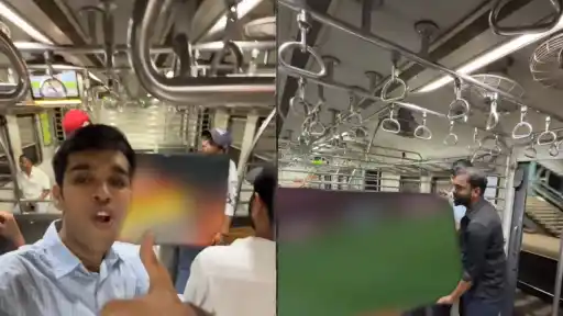 A Mumbai social media influencer transforms a packed local train carriage into a live IPL 2026 screening zone — capturing the raw, unscripted energy of cricket fandom in India's most iconic commuter setting and becoming the viral fan moment of the 2026 season.
