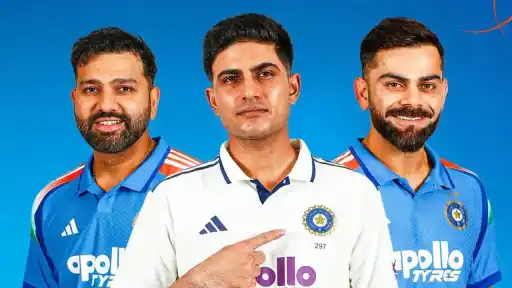 Rohit Sharma Shubman Gill and Virat Kohli