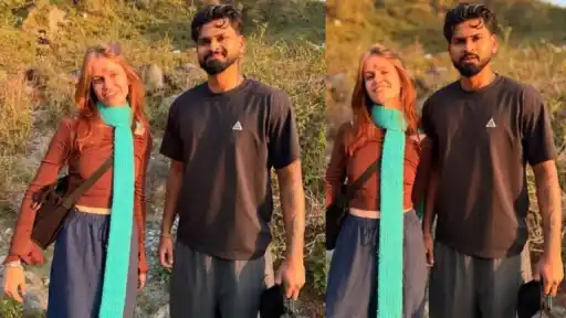 Shreyas Iyer with Swetlana