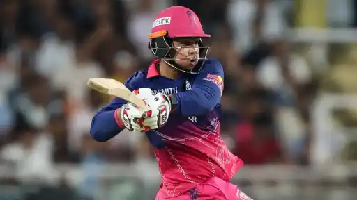 Vaibhav Suryavanshi got out on 96